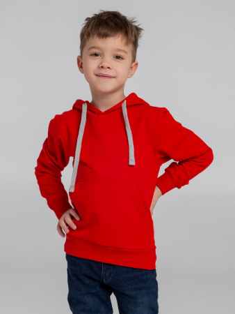 Толстовка с капюшоном детская Kirenga Kids, красная, 6 лет