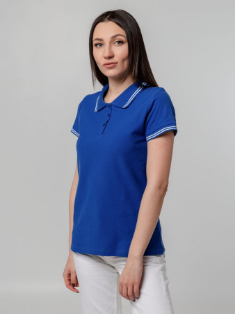 Рубашка поло женская Virma Stripes Lady, ярко-синяя, размер S