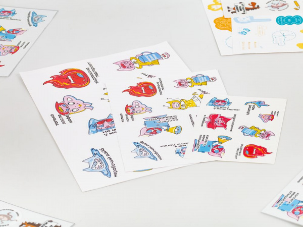 Наклейки из ПВХ Sticker Pack на заказ