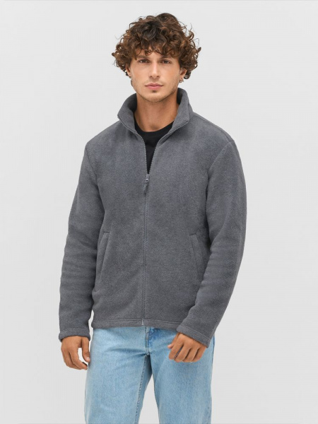 Куртка флисовая унисекс Nitro, серый меланж, размер S